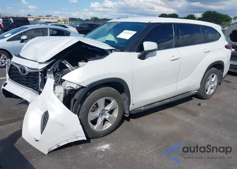 2022 Toyota Highlander L из США, поврежденный, VIN 5TDCZRAH6NS120420